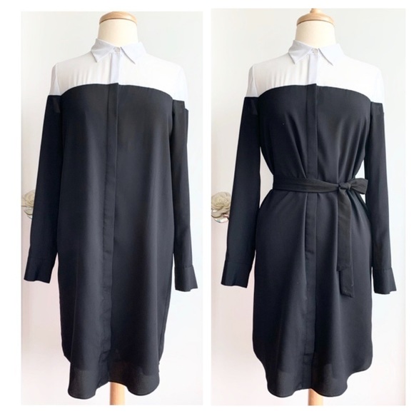 DKNYC Dresses & Skirts - DKNYC colour block shirt dress size M
